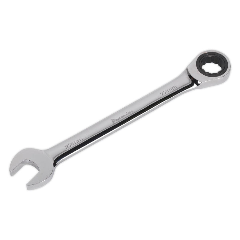 Sealey Ratchet Combination Spanner 22mm RCW22 Sealey - Dynamic Drive