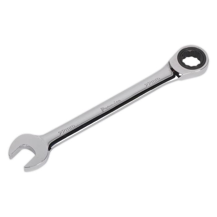 Sealey Ratchet Combination Spanner 22mm RCW22 Sealey - Dynamic Drive