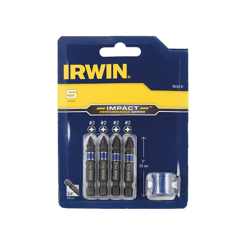 Irwin® Phillips/Pozidriv Impact Magnetic Screwdriver Bit Set, 5 Piece IRWIN® - Dynamic Drive