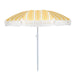Gardenwize Yellow-Striped Fringed Parasol for Garden / Camping Gardenwize - Dynamic Drive