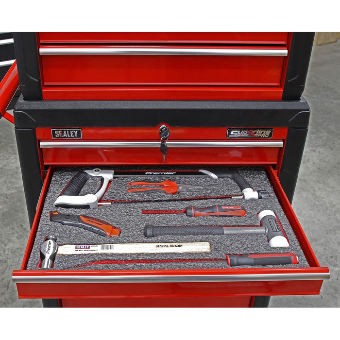 Sealey Easy Peel Shadow Foamï Red/Black 1200 x 550 x 50mm SF50R Sealey - Dynamic Drive