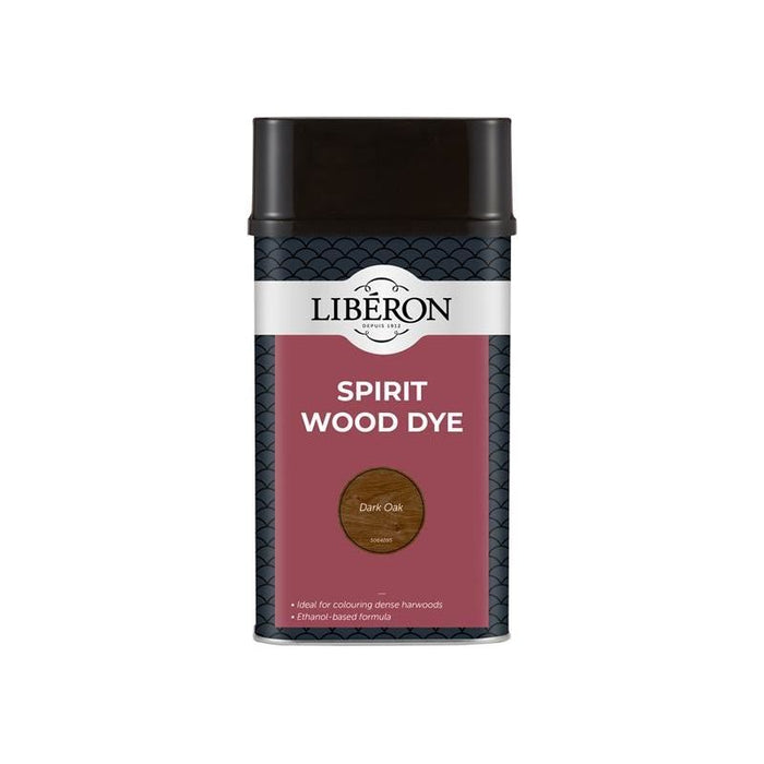 Liberon Spirit Wood Dye Dark Oak 1 litre Liberon - Dynamic Drive