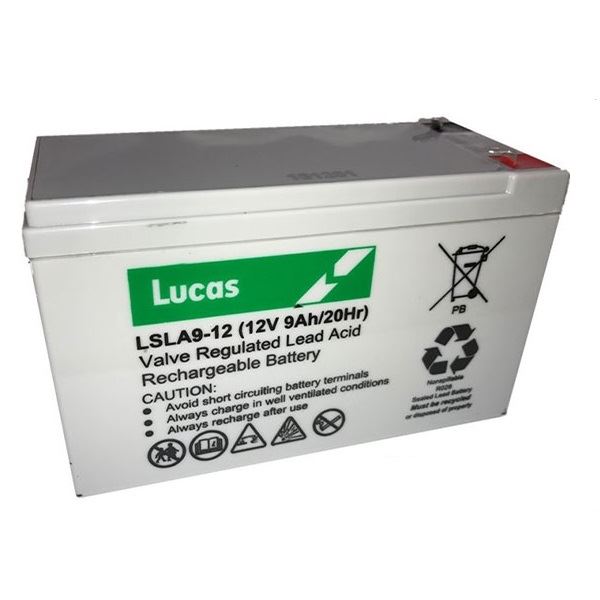 2 x BROOKES, STANNAH STAIRLIFT BATTERIES x HEAVIER DUTY THAN 7ah - LUCAS 12V 9ah Lucas  - Dynamic Drive