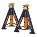 Sealey Axle Stands (Pair) 6tonne Capacity per Stand - Orange AS6O Sealey  - Dynamic Drive