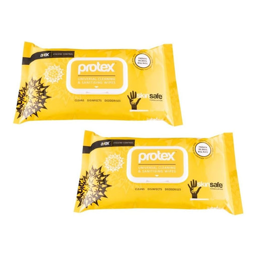 2x PROTEX Universal Sanitising Wipes100 Cleaning Wipes New and Sealed PROTEX  - Dynamic Drive