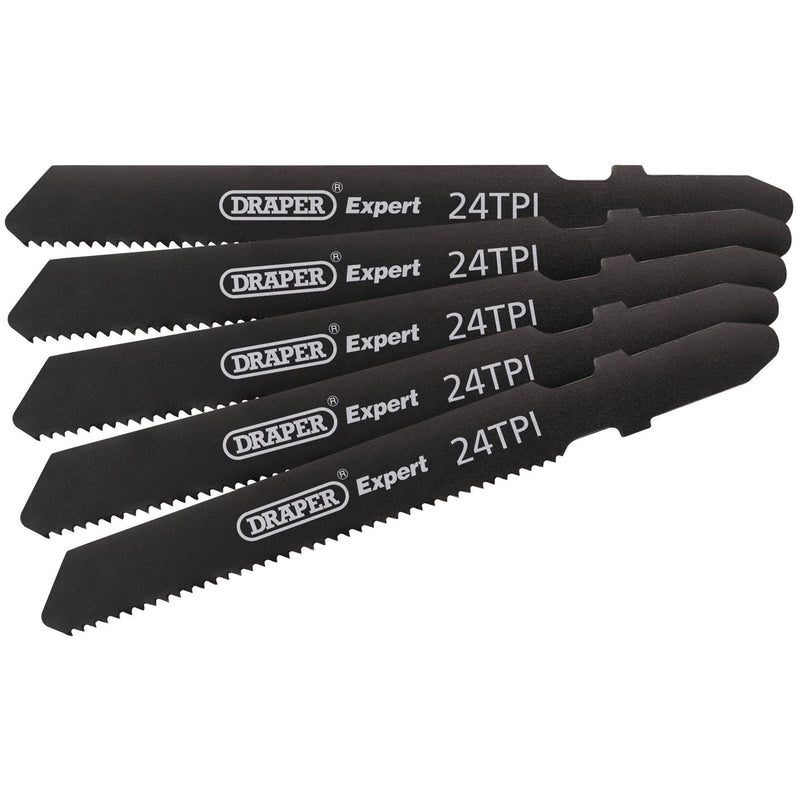 Draper DT118A Jigsaw Blade Set, 92mm (5 Piece) 81729 Draper - Dynamic Drive