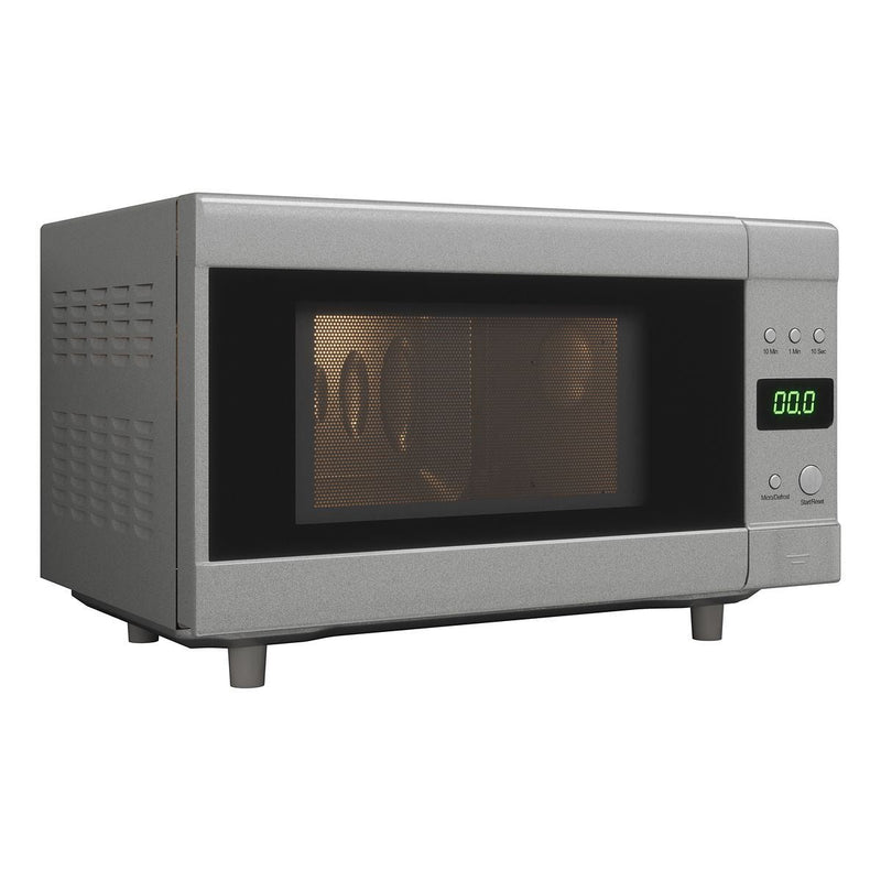 Flatbed Microwave in Silver Without Rotating Plate (230V, 700W, 20L) Nova - Dynamic Drive