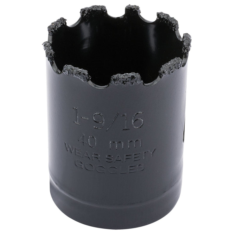 Draper Tungsten Carbide Grit Hole Saw, 40mm 34893 Draper - Dynamic Drive