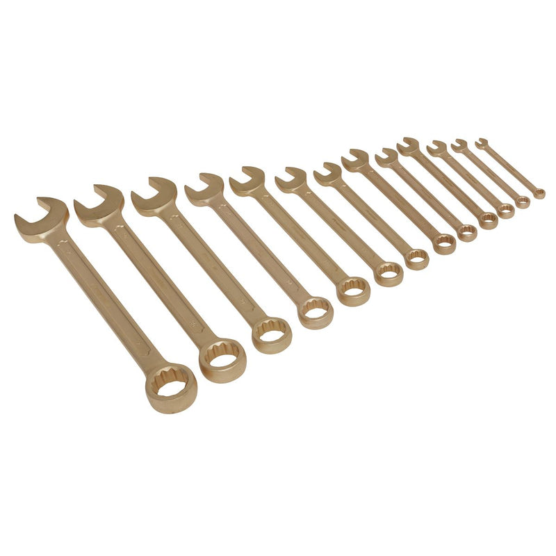 Sealey Combination Spanner Set 13pc 8-32mm Non-Sparking NS001 Sealey - Dynamic Drive