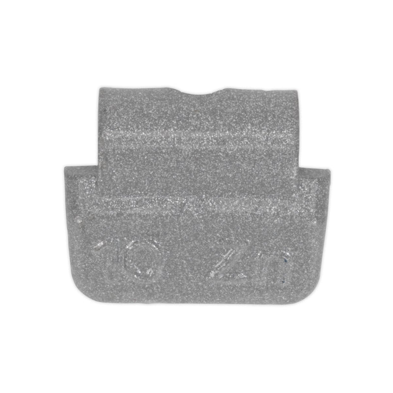 Sealey Wheel Weight 10g Hammer-On Plastic Coated Zinc for Alloy Wheels Pack of 1 Sealey - Dynamic Drive
