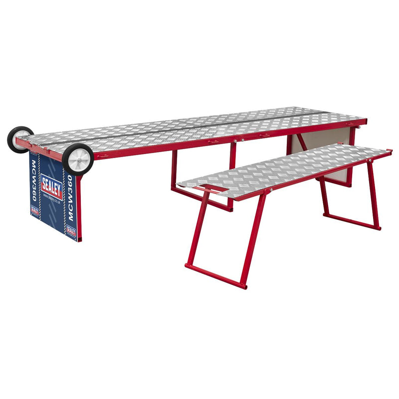 Sealey Motorcycle Portable Folding Workbench 360kg Capacity MCW360 Sealey - Dynamic Drive