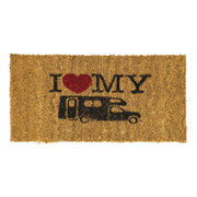 MDS1203 Reimo I Love My Motorhome Coconut door Mat 51649 UK Camping And Leisure - Dynamic Drive