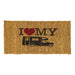 MDS1203 Reimo I Love My Motorhome Coconut door Mat 51649 UK Camping And Leisure - Dynamic Drive