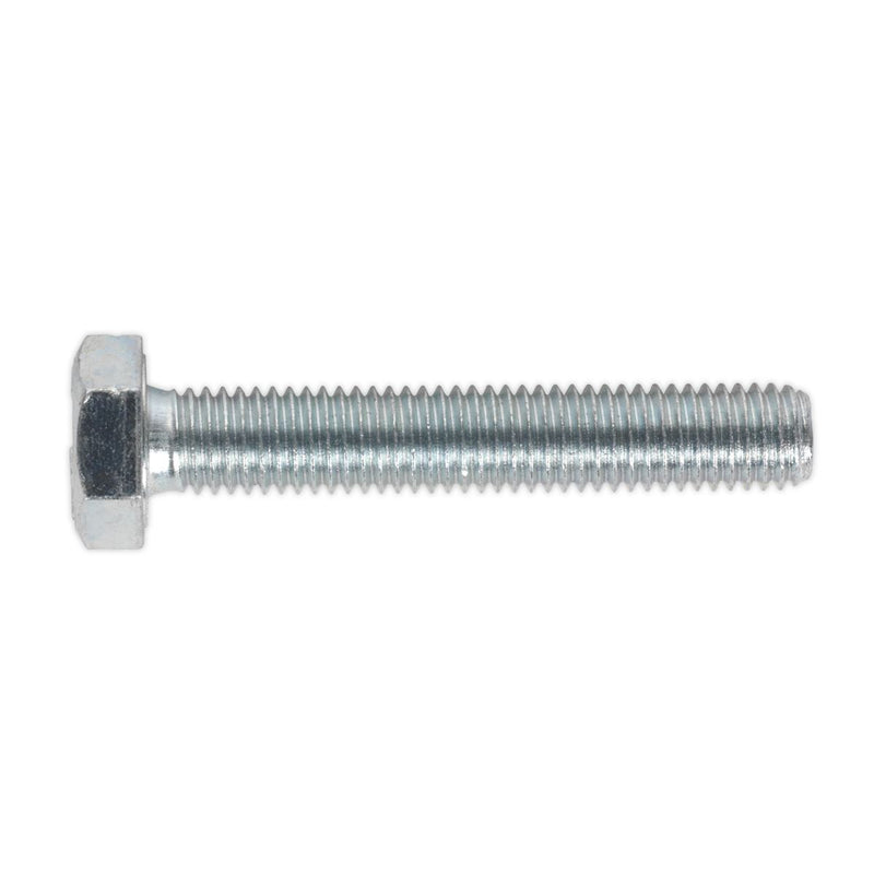 Sealey High Tensile Set Screw Screws M10 x 60mm 8.8 Grade Zinc Steel 25 Pack Sealey  - Dynamic Drive