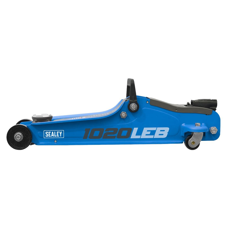 Sealey Low Profile Short Chassis Trolley Jack 2 Tonne - Blue 1020LEB Sealey - Dynamic Drive