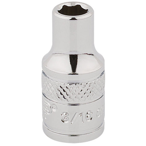 Draper HI-TORQ 6 Point Socket, 1/4" Sq. Dr., 3/16" 48345 Draper - Dynamic Drive