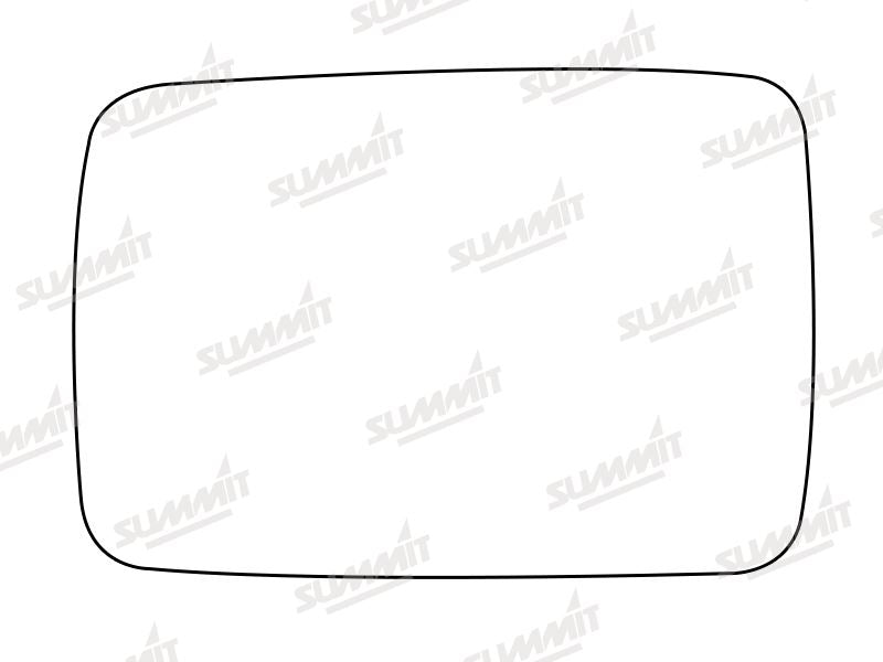 Summit Stick-On Standard Mirror Glass fits Ford Cortina Taunus LHS Summit - Dynamic Drive