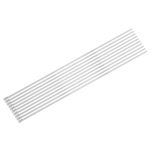 Sealey Stainless Steel Cable Tie 400mm x 4.6mm - Pack of 100 CTSS400 Sealey - Dynamic Drive