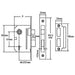 Yale Locks PM246 Internal 2 Lever Mortice Sashlock Polished Chrome 67mm 2.5in Yale Locks - Dynamic Drive