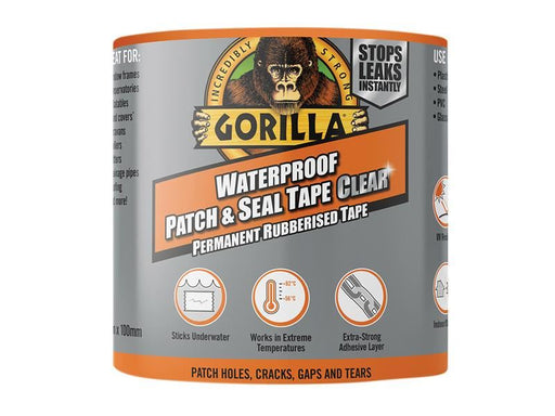 Gorilla Glue Gorilla® Waterproof Patch & Seal Tape 100mm x 2.4m Clear Gorilla Glue - Dynamic Drive