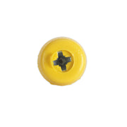 Sealey Number Plate Screw Plastic Head 4.8 x 24mm Yellow Pk of 50 PTNP6 Sealey  - Dynamic Drive