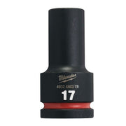Milwaukee 17mm 3/4 Impact Socket Deep-1Pc Ne 4932480378 Milwaukee - Dynamic Drive