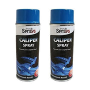 2 x Caliper Spray Blue Heat Resistant Aerosol Paint High Gloss Finish 400ml Simply  - Dynamic Drive