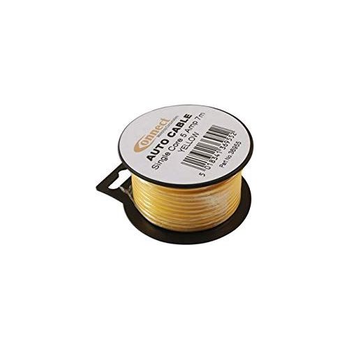 Connect Yellow Single Core Auto Cable 9/0.30 7m 36955 Tool Connection - Dynamic Drive