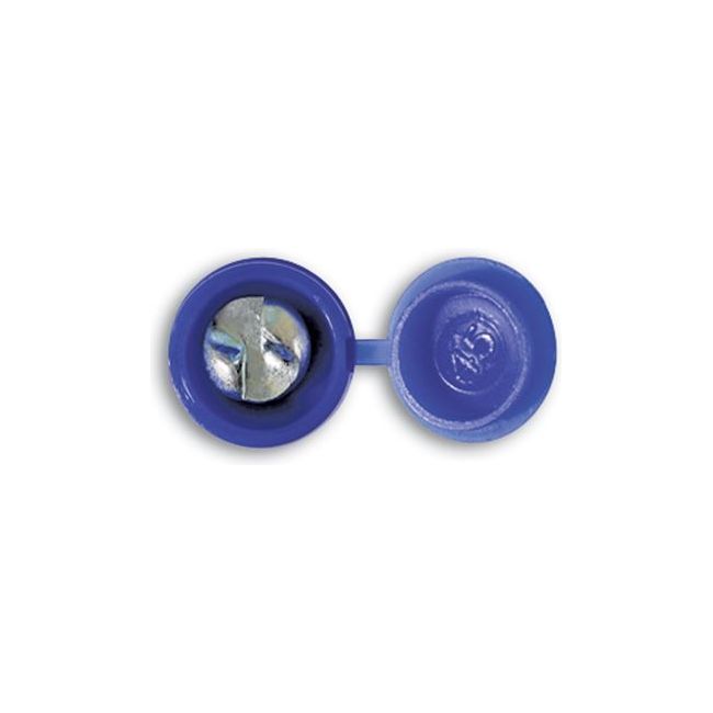 Connect Number Plate Security Screws 6 x 20mm Blue Cap 100pc 30336 Tool Connection - Dynamic Drive
