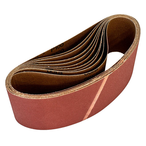Sealey Sanding Belt 100 x 620mm 100Grit Pack of 10 WSB62100 Sealey - Dynamic Drive