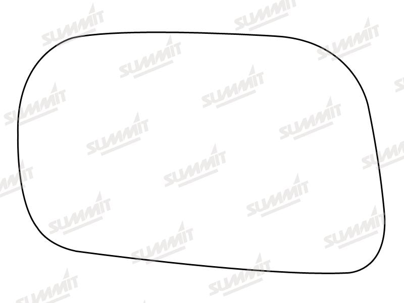 Summit Non-Heated Base Plate With Standard Mirror Glass fits Vauxhall Agila LHS Summit - Dynamic Drive