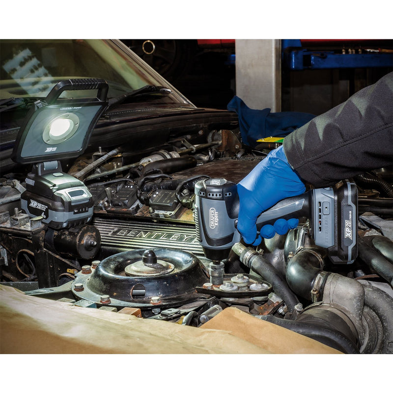 Draper XP20 20V Brushless Impact Wrench, 3/8" Sq. Dr., 250Nm (Sold Bare) 79896 Draper - Dynamic Drive