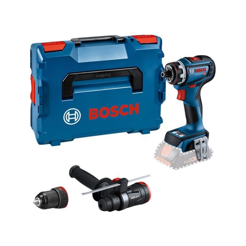 Bosch GSR 18V-90 FC Pro FlexiClick Drill Driver + 2 Attachments in Case 18V Bare Unit Bosch - Dynamic Drive