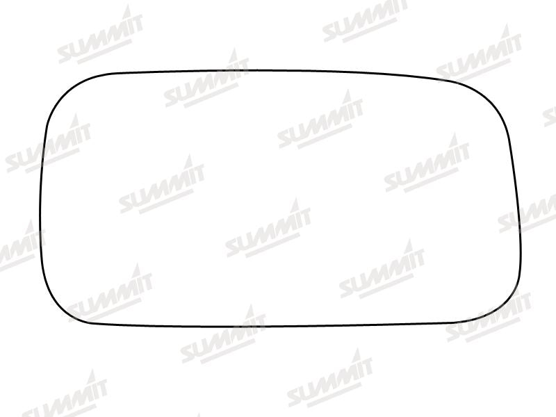Summit Stick-On Standard Mirror Glass fits Nissan Almera 95 to 00 RHS Summit - Dynamic Drive