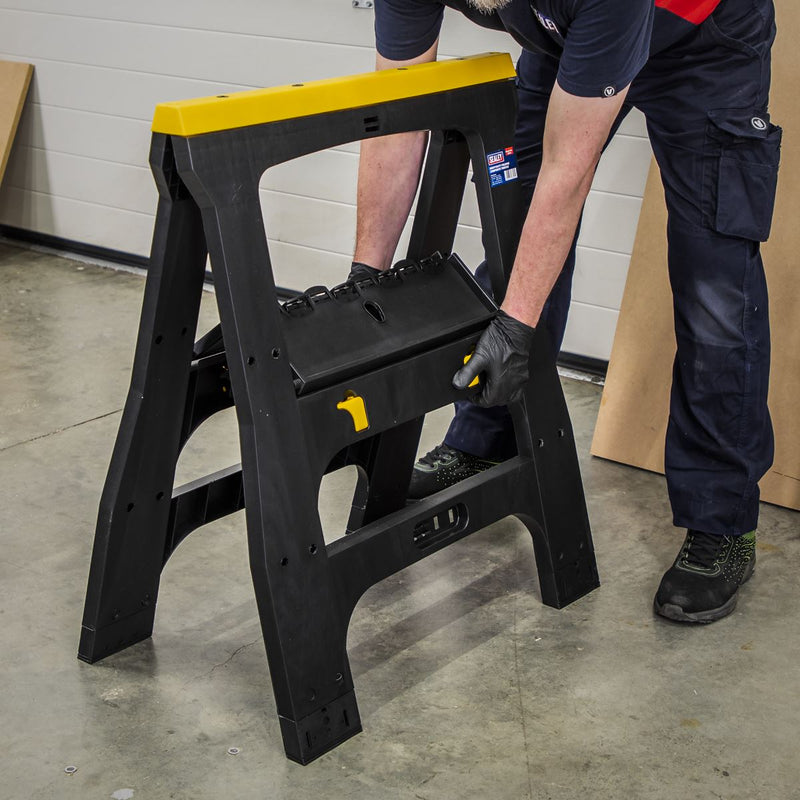 Sealey Heavy-Duty Folding Composite Trestles FDT42 Sealey - Dynamic Drive