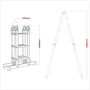 Sealey Folding Platform Ladder 4-Way Aluminium - BS EN 131 AFPL1 Sealey - Dynamic Drive