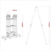 Sealey Folding Platform Ladder 4-Way Aluminium - BS EN 131 AFPL1 Sealey - Dynamic Drive