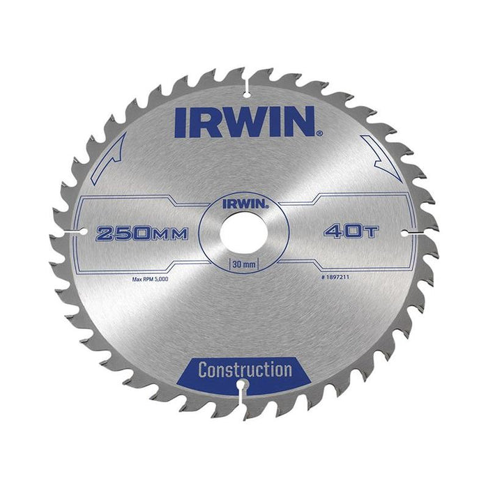 Irwin® General Purpose Table & Mitre Saw Blade 250 x 30mm x 40T ATB IRWIN® - Dynamic Drive