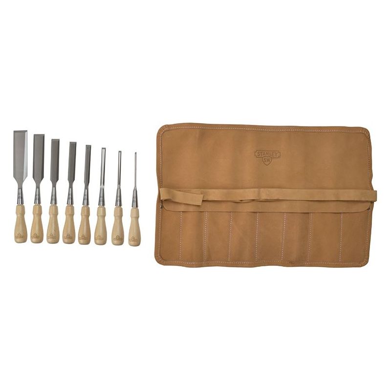 Stanley® Hand Tools Sweetheart Socket Chisel Set, 8 Piece: 3 6 8 12 15 18 25 & 32mm STANLEY® Hand Tools - Dynamic Drive