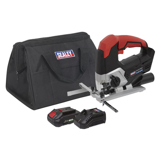 Sealey SV20 Series Cordless Jigsaw Kit 20V 2Ah CP20VJSKIT1 Sealey - Dynamic Drive