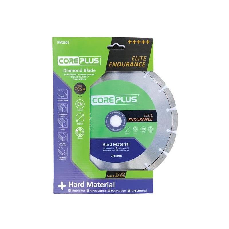 Coreplus HM230E Elite Hard Material Diamond Blade 230mm CorePlus - Dynamic Drive