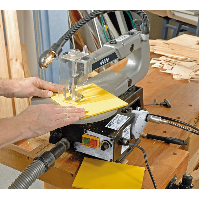 Draper Variable Speed Scroll Saw with Flexible Drive Shaft and Worklight, 405mm, Draper - Dynamic Drive