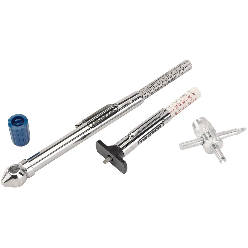 Draper Tyre Service Kit (3 Piece) 51550 Draper - Dynamic Drive