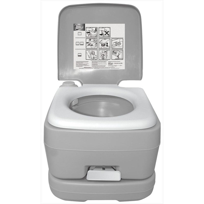 Leisurewize 10L Camping Lightweight Flushing Toilet - GREY Leisurewize  - Dynamic Drive