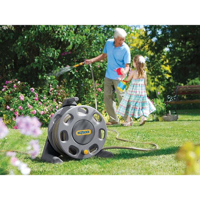 Hozelock 2412 30m Freestanding Compact Hose Reel + 25m of 12.5mm Hose Hozelock - Dynamic Drive