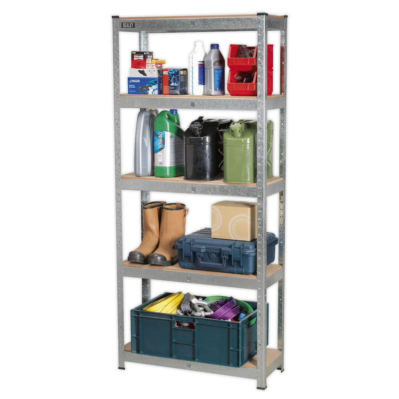 Sealey Racking Unit 5 Shelf 150kg Capacity Per Level AP6150GS Sealey - Dynamic Drive