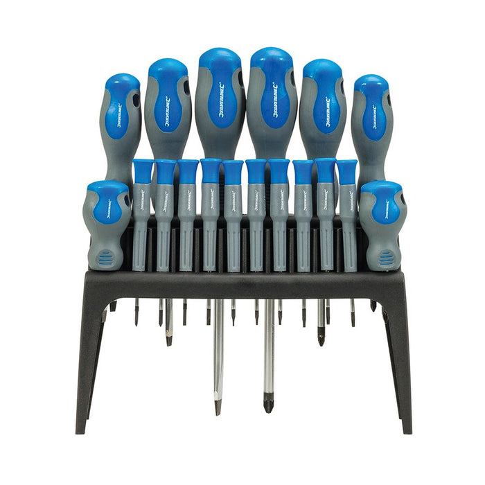 Silverline Soft-Grip Screwdriver Set 18pce 18pce 633940 Silverline  - Dynamic Drive