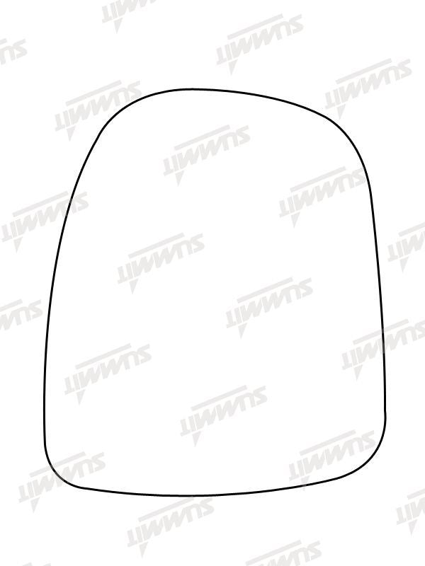 Summit Heated Base Plate With Commercial Mirror Glass fits Vauxhall Vivaro LHS Summit - Dynamic Drive