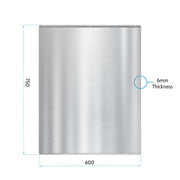 Baridi Splashback for Cooker Hoods 60 x 75cm - Stainless Steel DH193 Baridi - Dynamic Drive