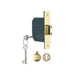 Yale Locks PM562 Hi-Security BS 5 Lever Mortice Deadlock 81mm 3in Polished Brass Yale Locks - Dynamic Drive